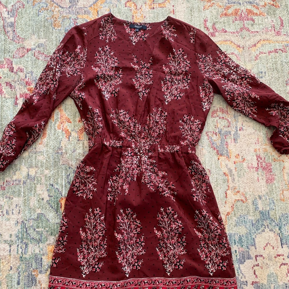 Madewell 100% silk dress—BEAUTIFUL for fall!